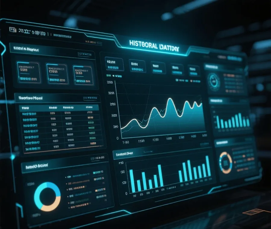 幸运飞艇历史开奖数据分析面板示意图